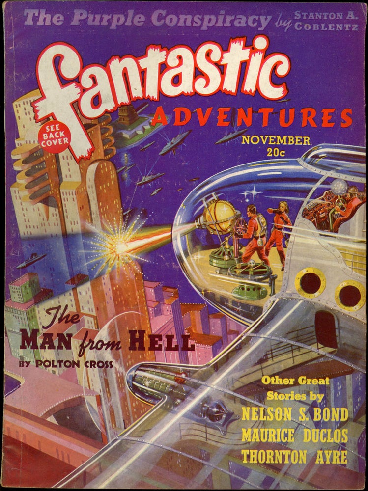 Item #21910 FANTASTIC ADVENTURES. 1939. . FANTASTIC ADVENTURES. November, B. G. Davis, No. 4 Volume 1.