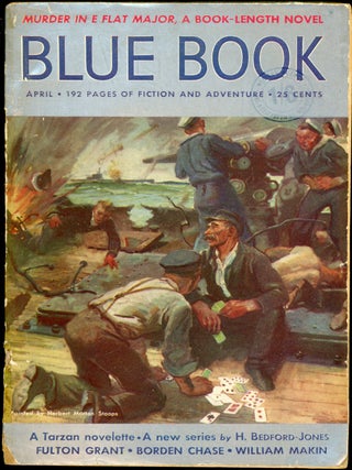 Item #22021 BLUE BOOK. EDGAR RICE BURROUGHS, 1940. . Donald Kennicott BLUE BOOK. April, No. 6...
