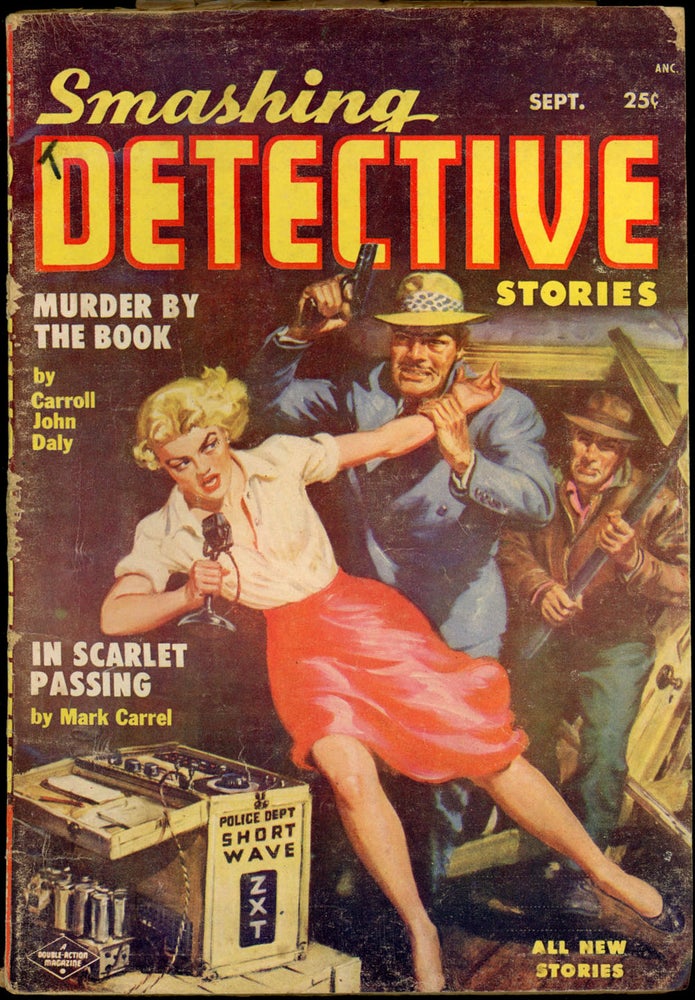 Item #22044 SMASHING DETECTIVE STORIES. SMASHING DETECTIVE STORIES. September 1954. . Robert W. Lowndes, No. 2 Volume 3.