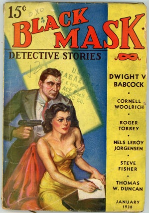 Item #22080 BLACK MASK. CORNELL WOOLRICH, 1938. . BLACK MASK. January, Ellsworth, No. 2 Volume 20