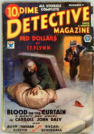 Item #22099 DIME DETECTIVE MAGAZINE. 1933 DIME DETECTIVE MAGAZINE. December 1, No. 2 Volume 9