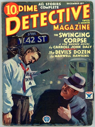 Item #22100 DIME DETECTIVE MAGAZINE. 1933 DIME DETECTIVE MAGAZINE. December 15, No. 3 Volume 9