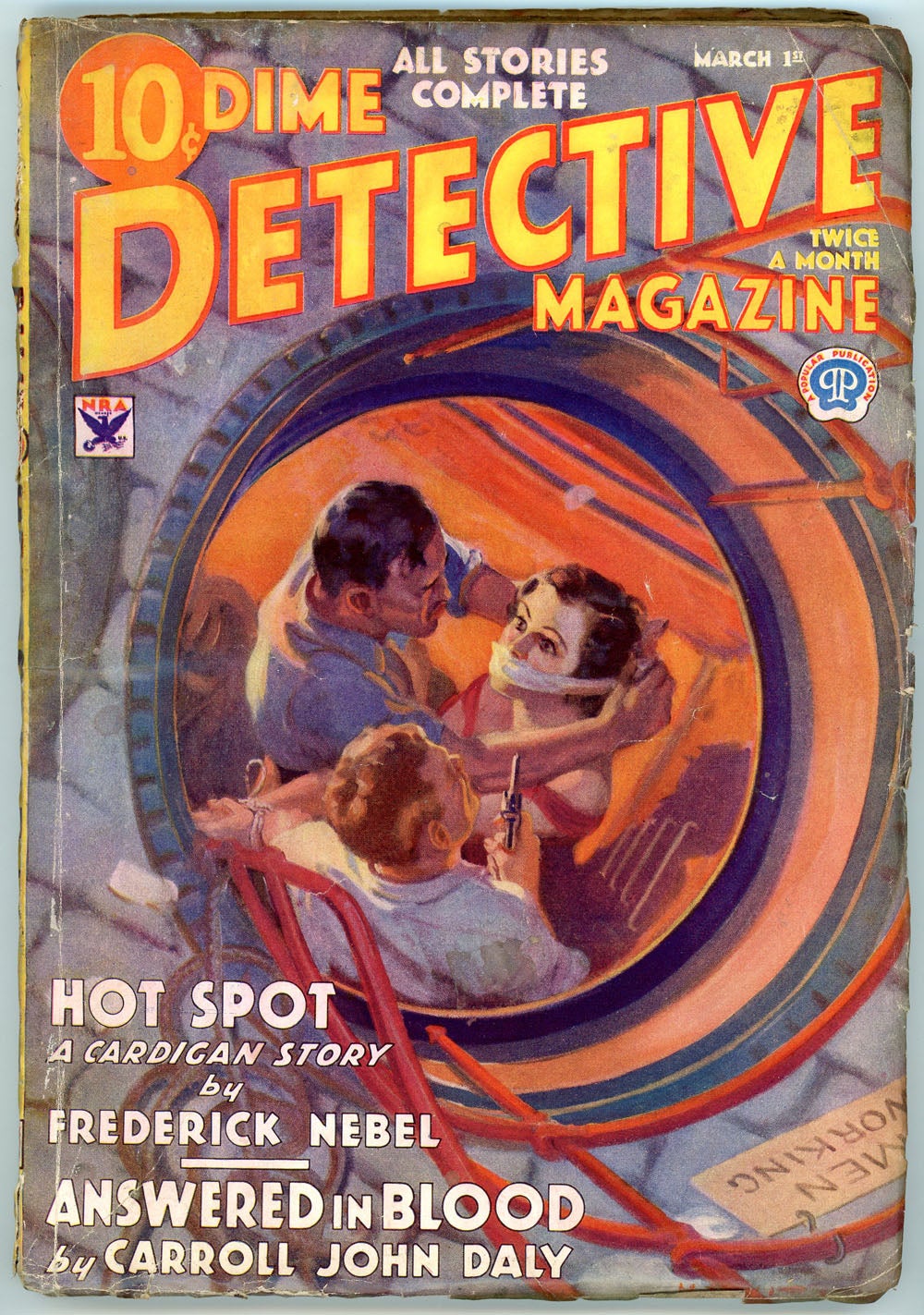 DIME DETECTIVE MAGAZINE | 1934 DIME DETECTIVE MAGAZINE. March 1, No. 4