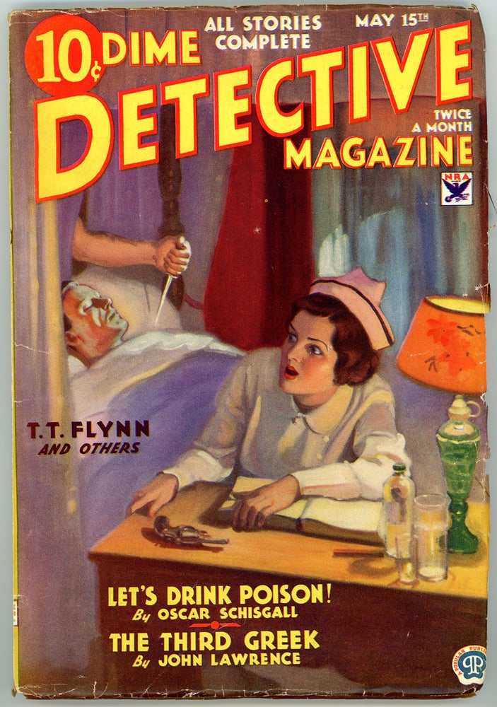 Item #22105 DIME DETECTIVE MAGAZINE. 1934 DIME DETECTIVE MAGAZINE. May 15, No. 1 Volume 12.