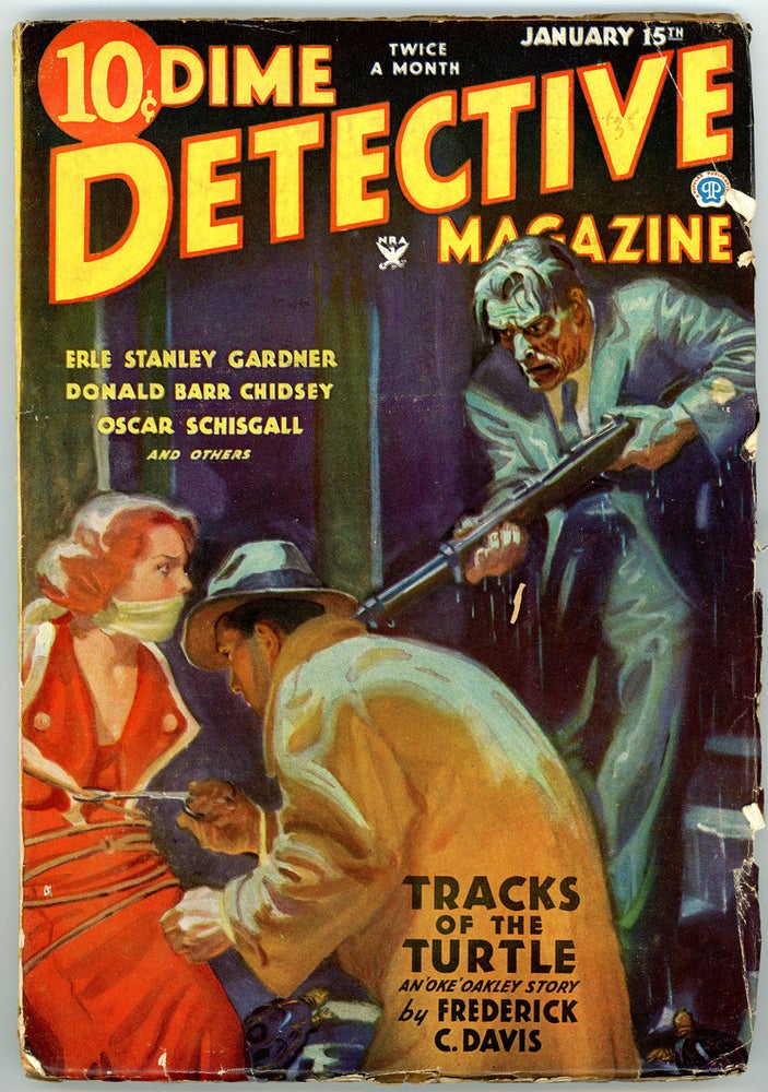 Item #22114 DIME DETECTIVE MAGAZINE. 1935 DIME DETECTIVE MAGAZINE. January 15, No. 1 Volume 16.
