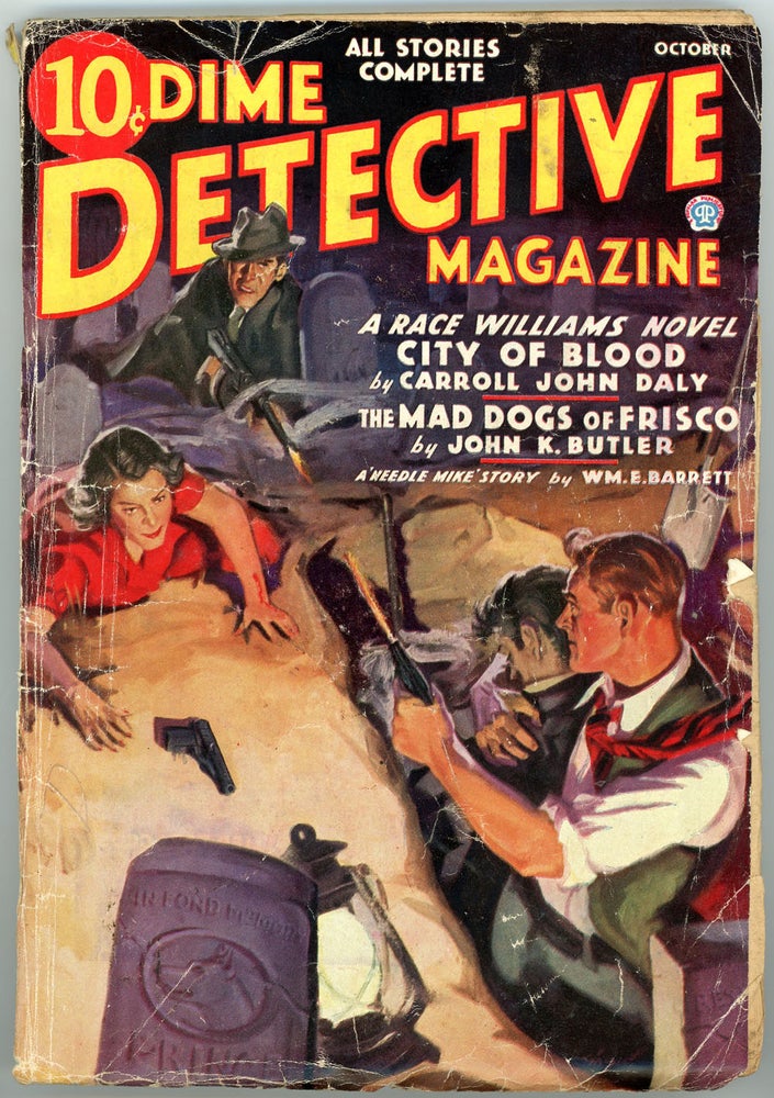 Item #22135 DIME DETECTIVE MAGAZINE. DIME DETECTIVE MAGAZINE. October 1936, No. 3 Volume 22.