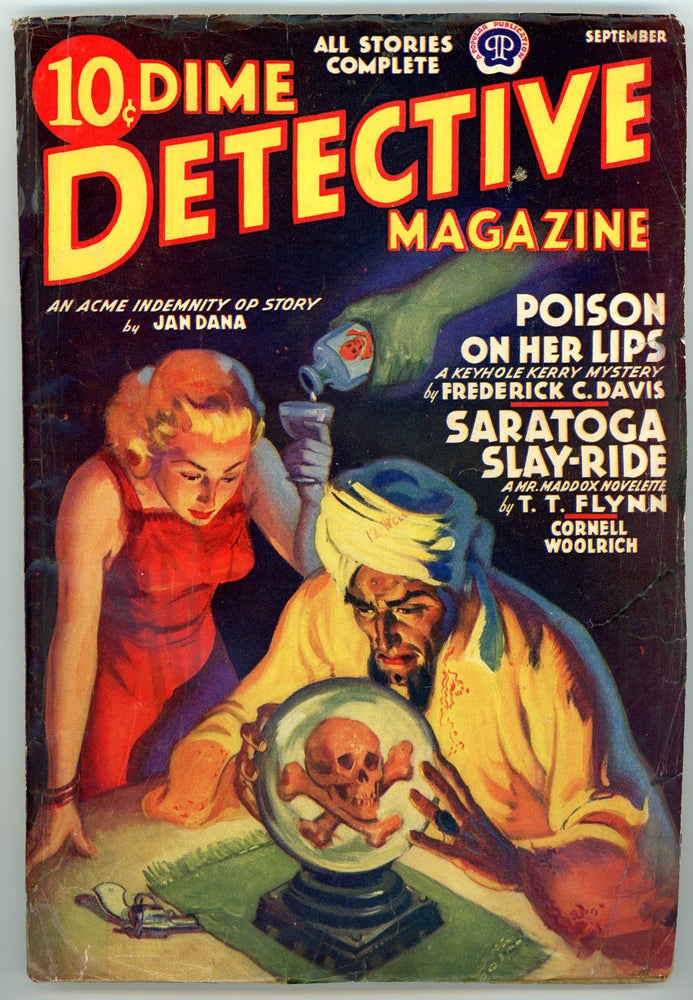 Item #22145 DIME DETECTIVE MAGAZINE. CORNELL WOOLRICH, DIME DETECTIVE MAGAZINE. September 1939, No. 2 Volume 31.