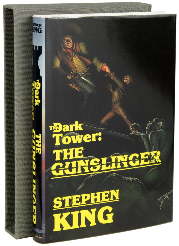 Item #22651 THE DARK TOWER SERIES; VOLUMES I-VII: THE GUNSLINGER, THE DRAWING OF THE THREE, THE WASTELANDS, WIZARDS AND GLASS, WOLVES OF THE CALLA, SONG OF SUSANNAH, THE DARK TOWER and THE LITTLE SISTERS OF ELURIA. Stephen King.