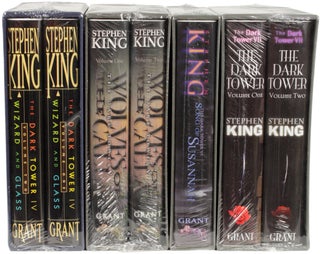 THE DARK TOWER SERIES; VOLUMES I-VII: THE GUNSLINGER, THE DRAWING OF THE THREE, THE WASTELANDS, WIZARDS AND GLASS, WOLVES OF THE CALLA, SONG OF SUSANNAH, THE DARK TOWER and THE LITTLE SISTERS OF ELURIA.