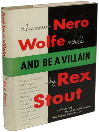 Item #23449 AND BE A VILLAIN. Rex Stout