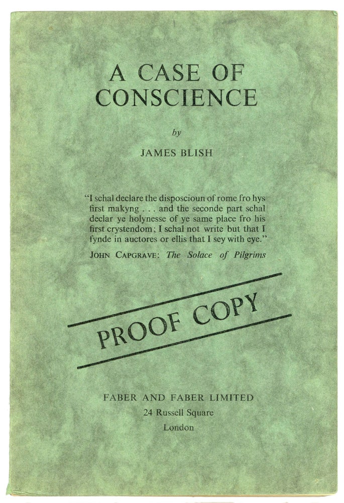 Item #23458 A CASE OF CONSCIENCE. James Blish.