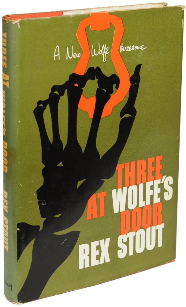 Item #23532 THREE AT WOLFE'S DOOR: A NERO WOLFE THREESOME. Rex Stout.