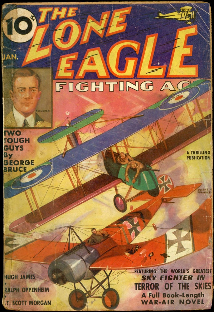 Item #23626 THE LONE EAGLE. THE LONE EAGLE. January 1936. . Bruce McAlester, No. 1 Volume 10.
