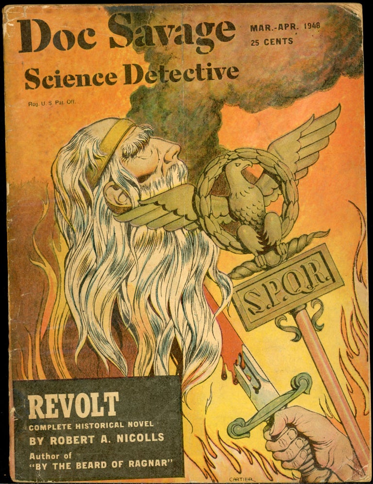 Item #23730 DOC SAVAGE. 1948. . B. Rosmond DOC SAVAGE SCIENCE DETECTIVE. March-April, No. 1 Volume 30.