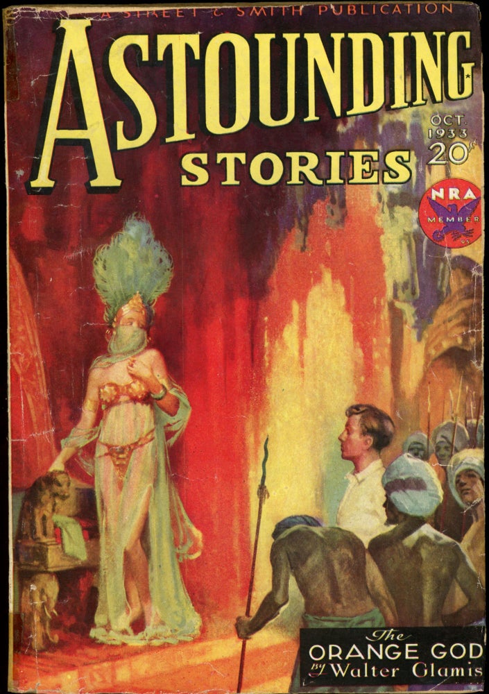 Item #23834 ASTOUNDING STORIES. ASTOUNDING STORIES. October 1933. . F. Orlin Tremaine, Number 2 Volume 12.