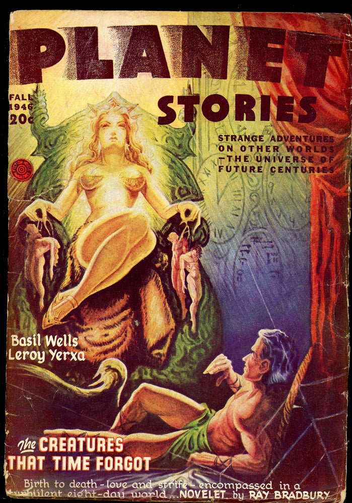 Item #23859 PLANET STORIES. RAY BRADBURY, Ed PLANET STORIES. Fall 1946. . Paul L. Payne, No. 4 Volume 3.