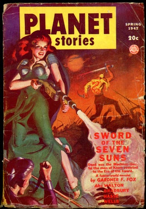 Item #23861 PLANET STORIES. RAY BRADBURY, Ed PLANET STORIES. Spring 1947. . Paul L. Payne, No. 5...