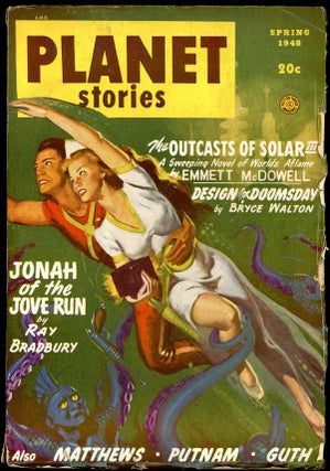 Item #23863 PLANET STORIES. RAY BRADBURY, Ed PLANET STORIES. Spring 1948. . Paul L. Payne, No. 10...