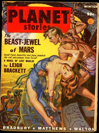 Item #23866 PLANET STORIES. RAY BRADBURY, Ed PLANET STORIES. Winter 1948. . Paul L. Payne, No. 1...