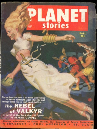 Item #23872 PLANET STORIES. RAY BRADBURY, Ed PLANET STORIES. Fall 1950. . Jerome Bixby, Number 8...