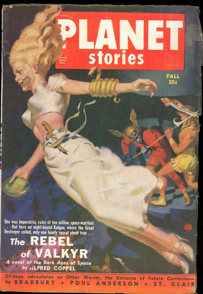 Item #23872 PLANET STORIES. RAY BRADBURY, Ed PLANET STORIES. Fall 1950. . Jerome Bixby, Number 8 Volume 4.