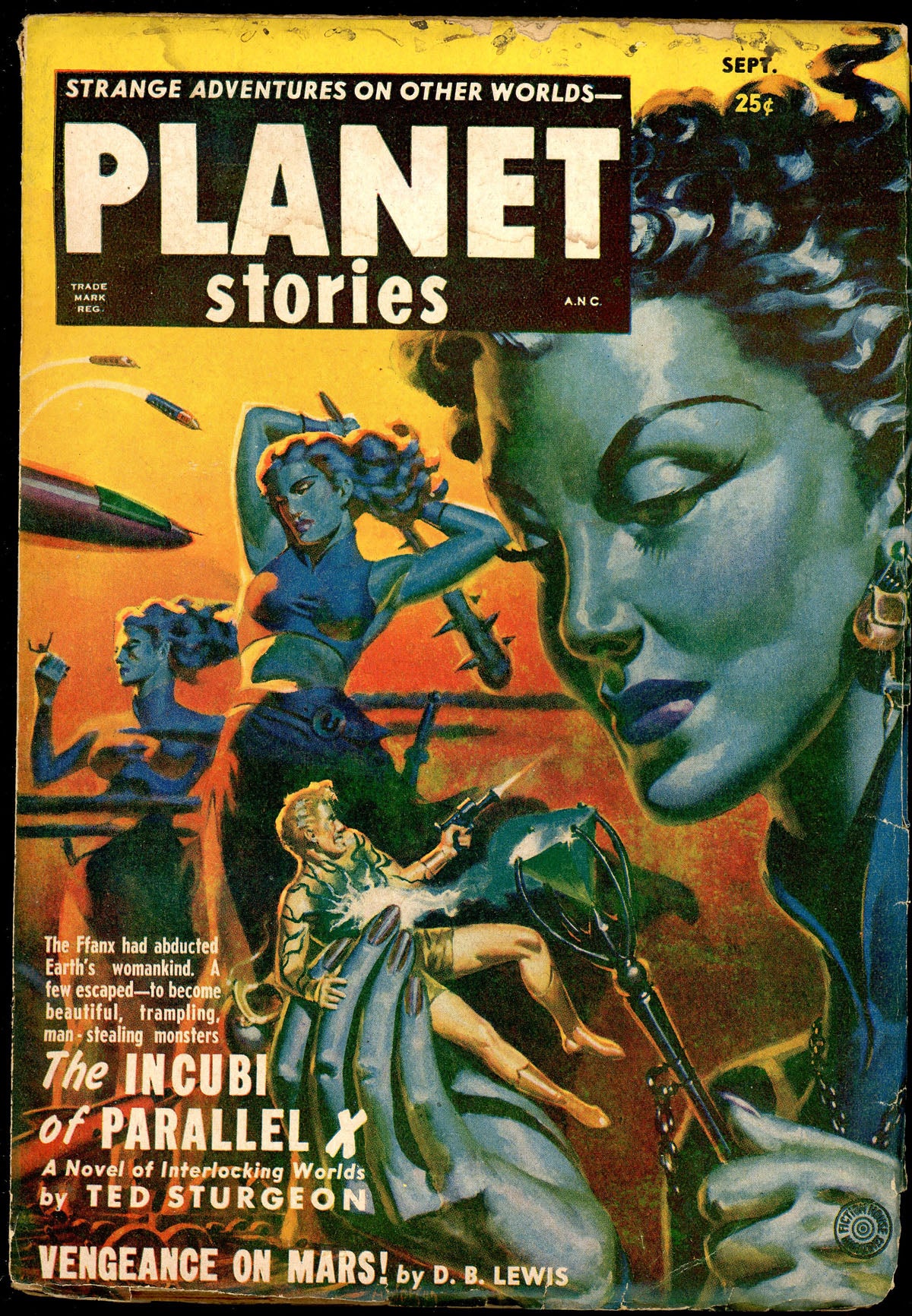 PLANET STORIES by 1951 PLANET STORIES. September, Number 2 Volume 5 on John  W. Knott Bookseller LLC
