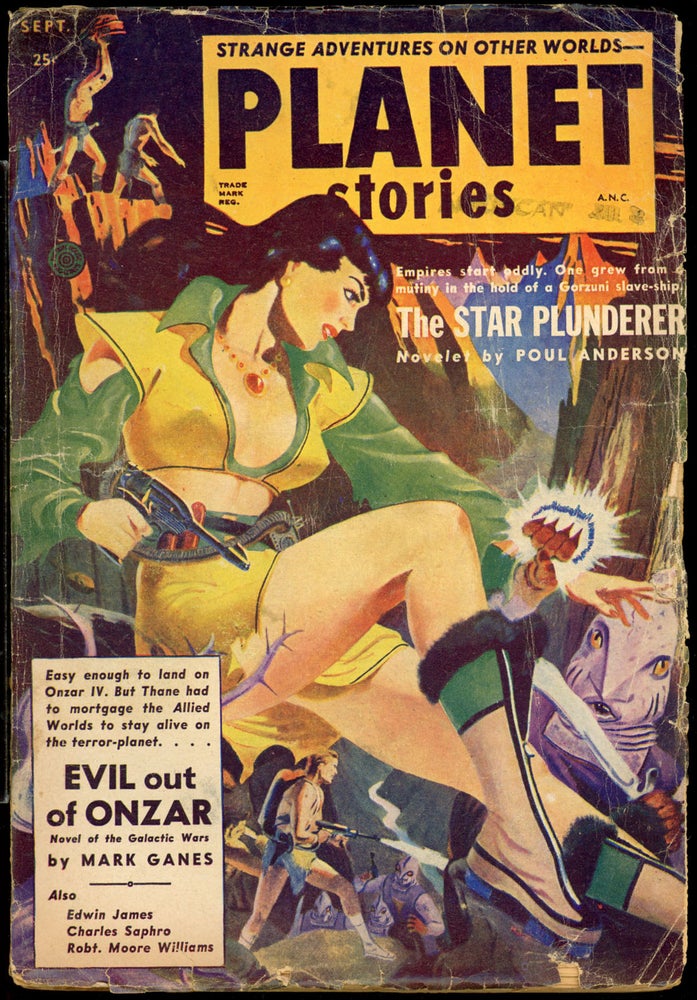 Item #23899 PLANET STORIES. PHILIP K. DICK, ed PLANET STORIES. September 1952. . Jack O'Sullivan, Number 8 Volume 5.