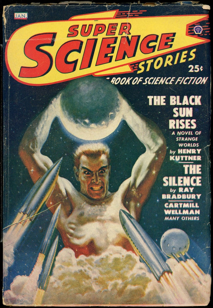 Item #23919 SUPER SCIENCE STORIES. CANADIAN ISSUE, ed SUPER SCIENCE STORIES. January 1949. . Ejler Jakobssen, Number 1 Volume 5, RAY BRADBURY.