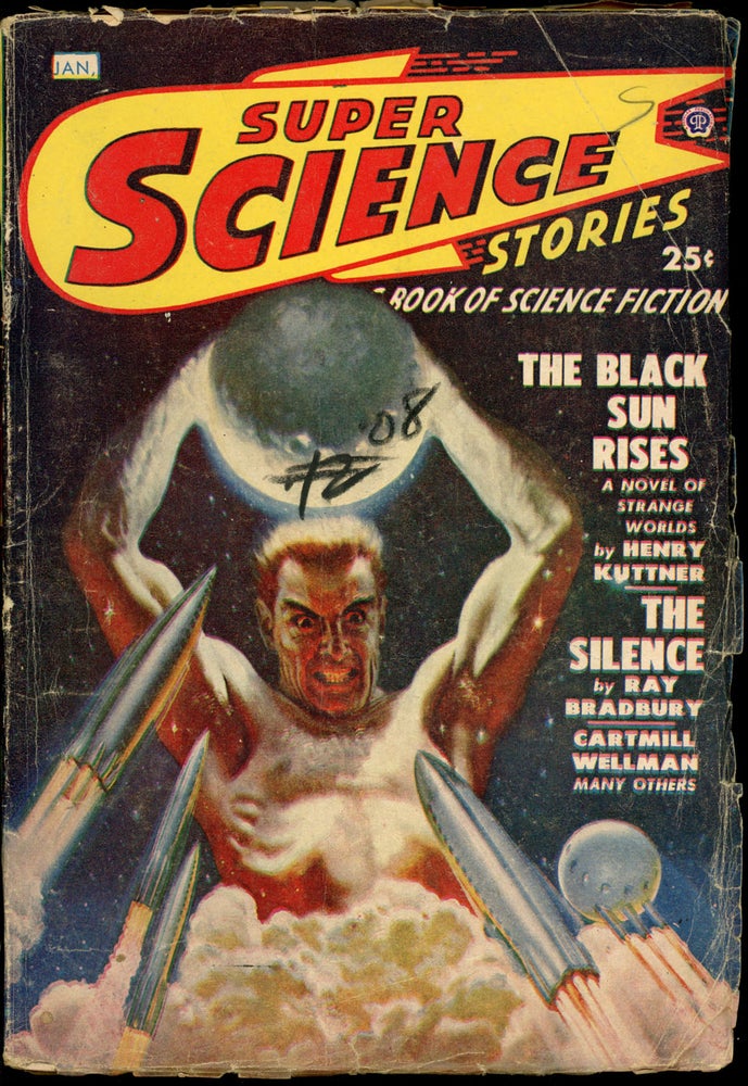 Item #23935 SUPER SCIENCE STORIES. RAY BRADBURY, ed SUPER SCIENCE STORIES. January 1949. . Ejler Jakobssen, Number 1 Volume 5.