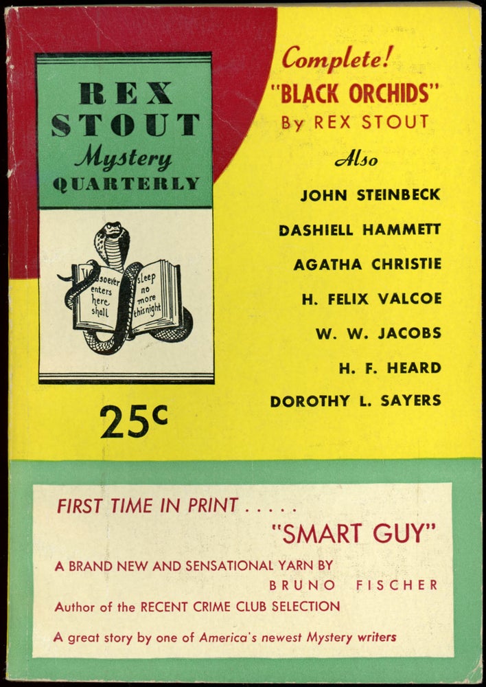 Item #24234 REX STOUT MYSTERY. [ISSUES 1-9: ALL PUBLISHED]. REX STOUT MYSTERY QUARTERLY later REX STOUT MYSTERY MAGAZINE later REX STOUT'S MYSTERY MONTHLY. May 1945 - 1947 . ., Louis Greenfield Rex Stout, Herbert Williams, Numbers 1- 9 Volume 1, all, note: last issue has no month listed.