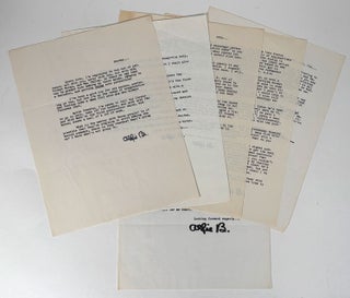 Item #24260 SIX TYPED LETTERS SIGNED (TLsS) and TWO TYPED NOTES SIGNED (TNsS), all undated [circa...