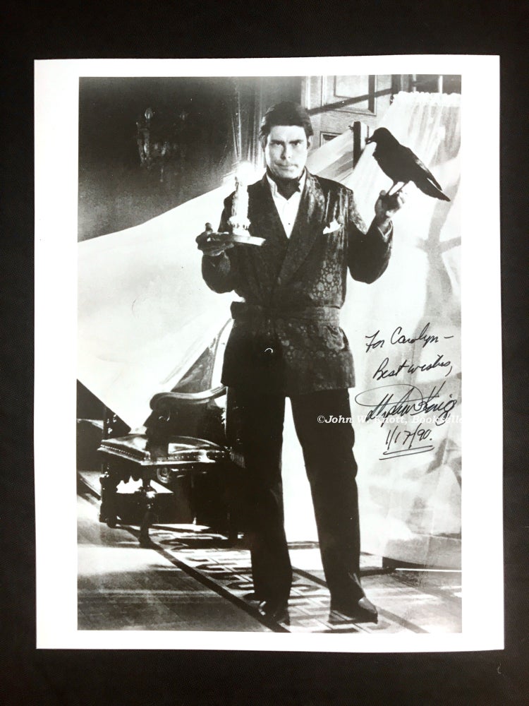 Item #24308 PUBLICITY PHOTOGRAPH, SIGNED BY KING. Stephen King.
