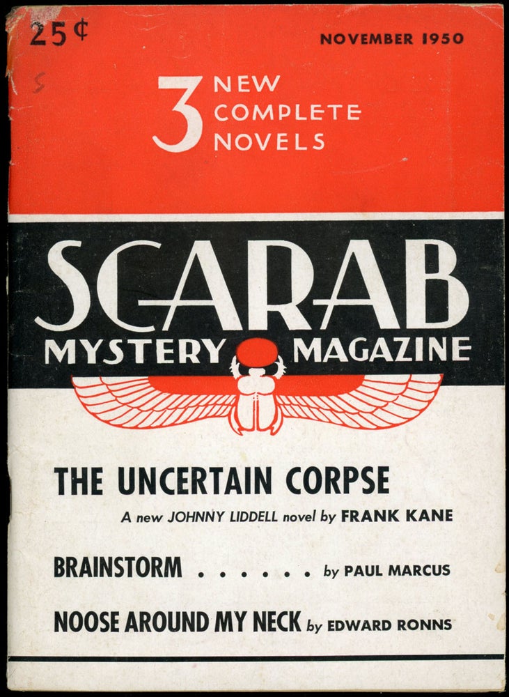 Item #24397 SCARAB MYSTERY MAGAZINE. SCARAB MYSTERY MAGAZINE. November 1950. . Edward D. Radin, Number 1 Volume 1.