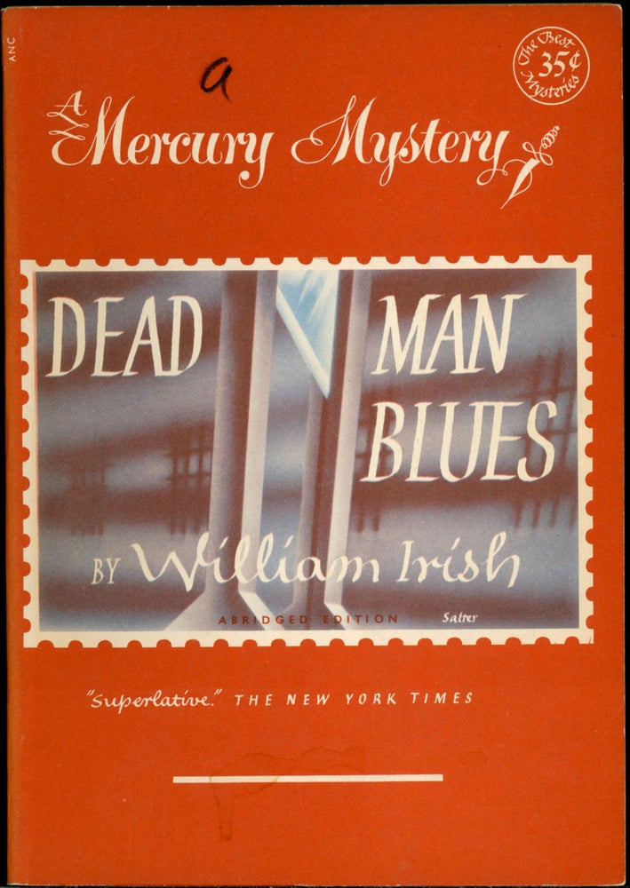 Item #24412 DEAD MAN BLUES. William Irish, Cornell Woolrich.