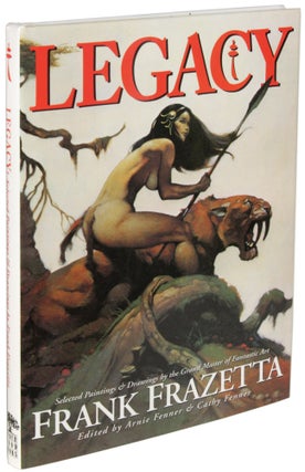 ICON: A RETROSPECTIVE... with LEGACY: SELECTED DRAWINGS AND OF FRANK FRAZETTA with TESTAMENT: A CELEBRATION OF THE LIFE AND ART OF FRANK FRAZETTA. 3 volumes.