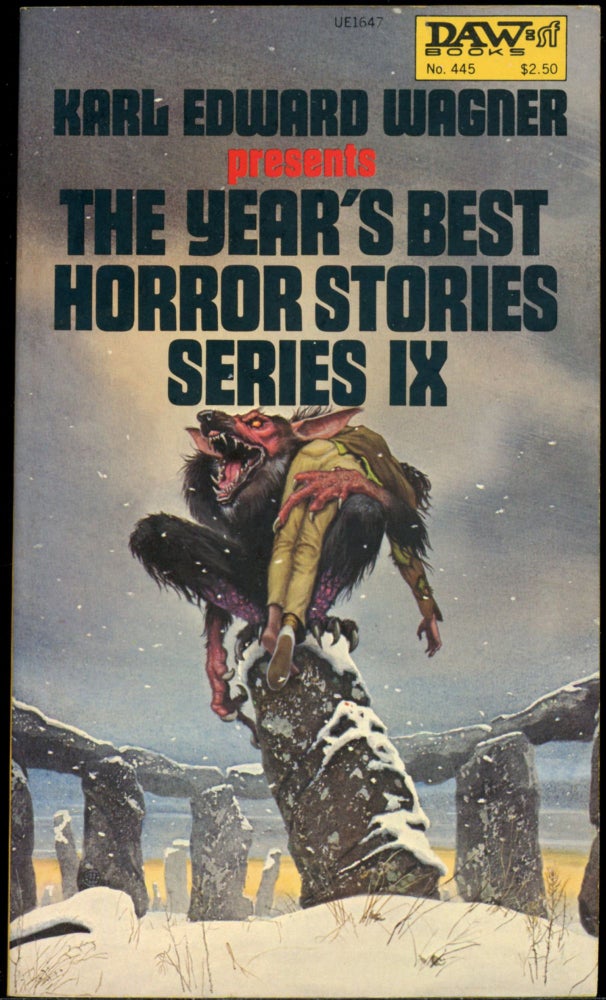 Item #25072 THE YEAR'S BEST HORROR STORIES IX. Karl Edward Wagner.