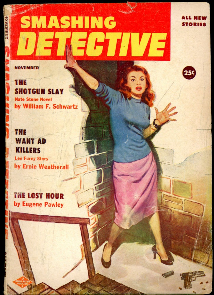 Item #26152 SMASHING DETECTIVE STORIES. SMASHING DETECTIVE STORIES. November 1956. . Robert W. Lowndes, No. 3 Volume 5.