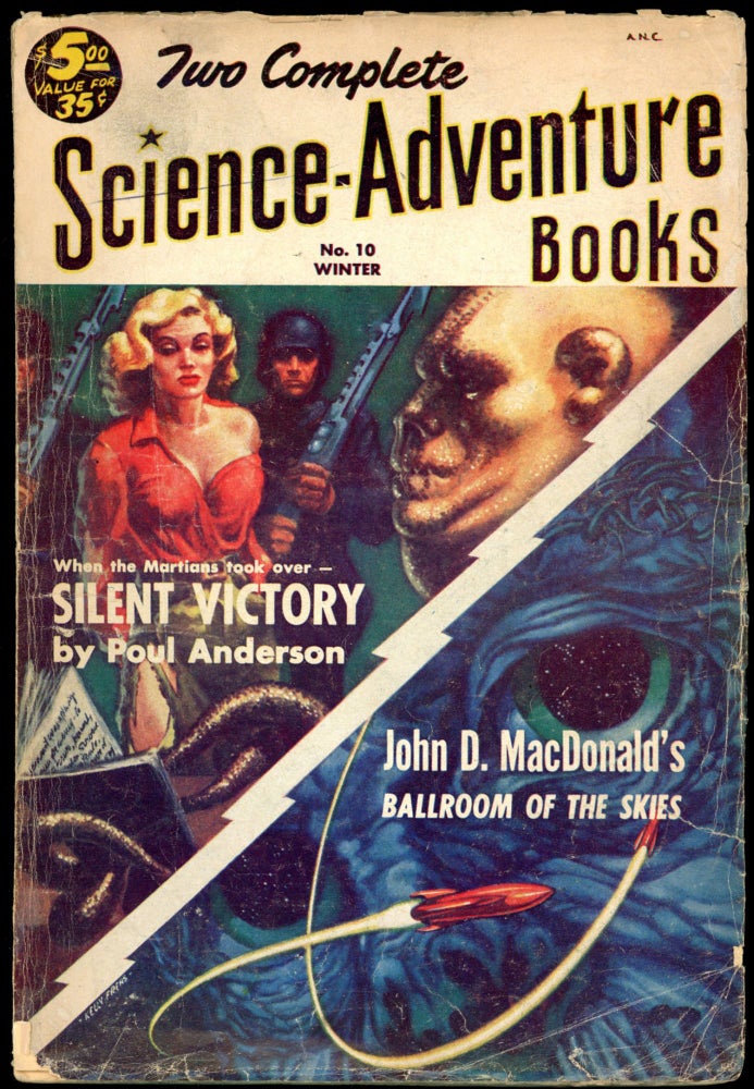 Item #26166 TWO COMPLETE SCIENCE-ADVENTURE BOOKS. John D. MacDonald, TWO COMPLETE SCIENCE-ADVENTURE BOOKS. Winter 1953. . Katharine Daffron, No. 10.