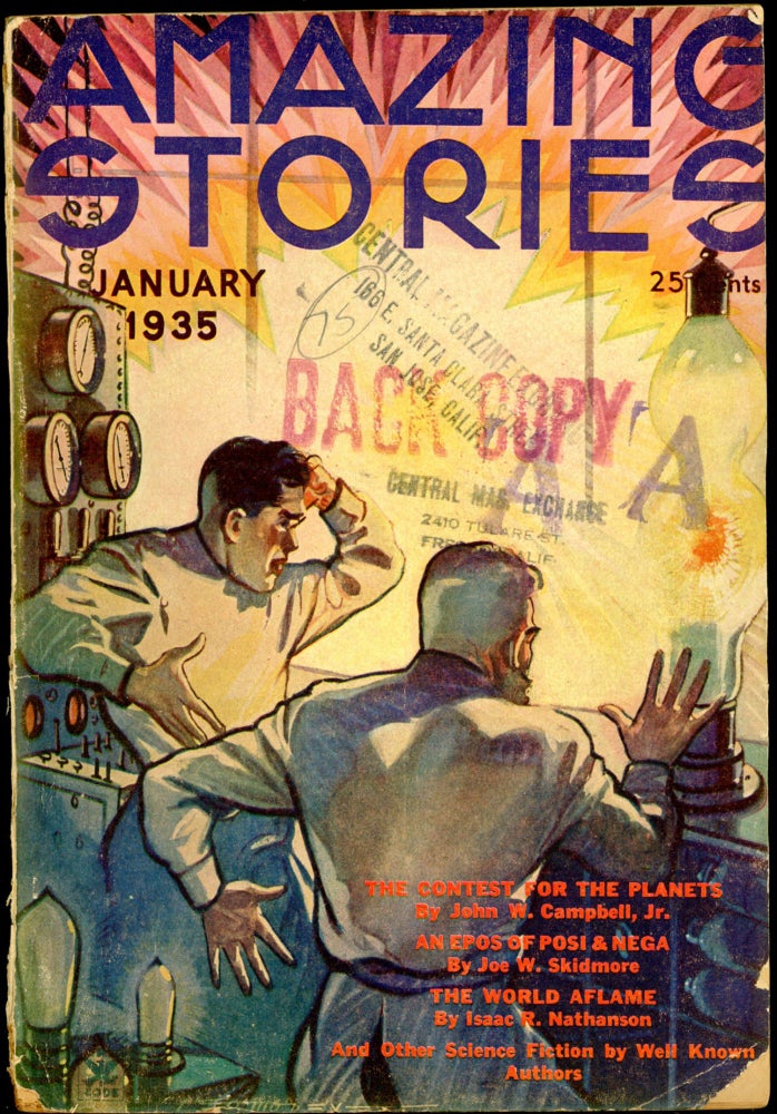 Item #26192 AMAZING STORIES. Ed AMAZING STORIES. January 1935. T. O'conor Sloane, No. 9 Volume 9.