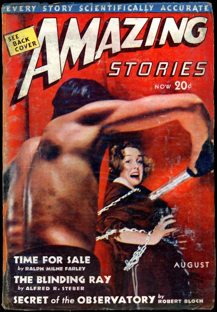 Item #26193 AMAZING STORIES. AMAZING STORIES. August 1938. ., Bernard G. Davis, No. 4 Volume 12.