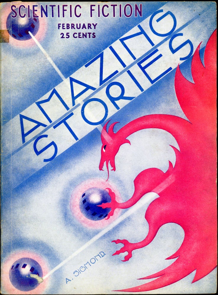Item #26227 AMAZING STORIES. AMAZING STORIES. February 1933. ., T. O'Connor Sloane, No. 11 Volume 7.