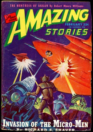 Item #26295 AMAZING STORIES. Ray Bradbury, AMAZING STORIES. February 1946. ., Bernard G. Davis,...