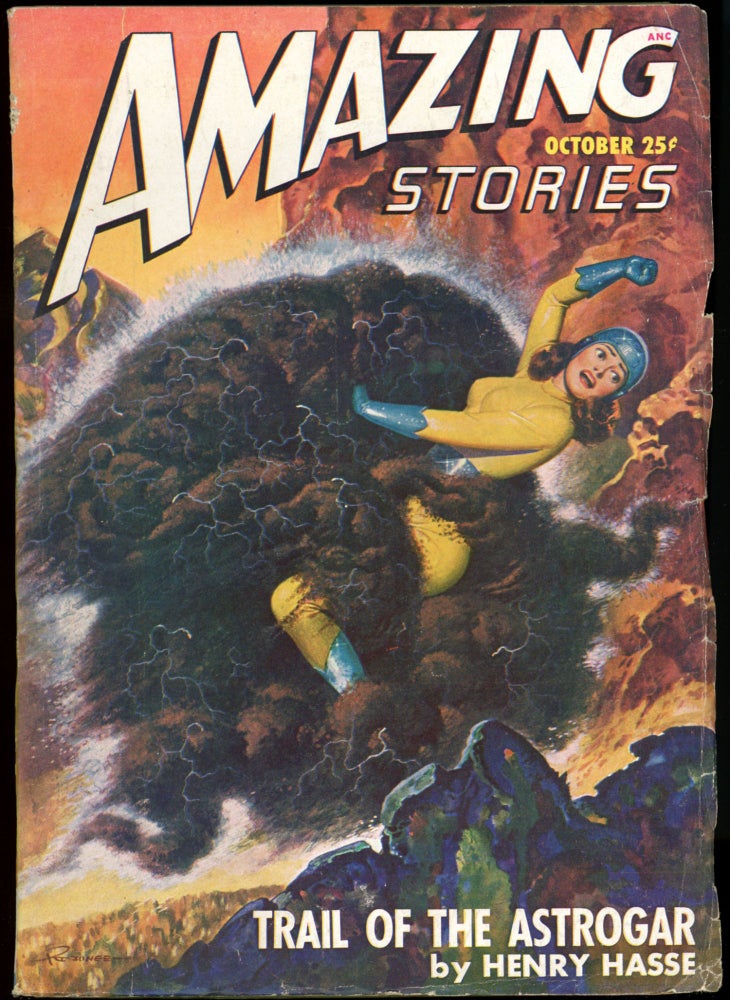 Item #26300 AMAZING STORIES. AMAZING STORIES. October 1947. ., Raymond A. Palmer, No. 10 Volume 21.