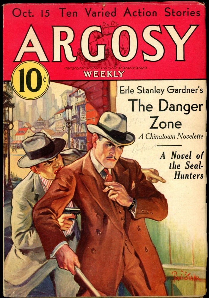 Item #26323 ARGOSY. Edgar Rice Burroughs, 1932 ARGOSY. October 15, No. 3 Volume 233.