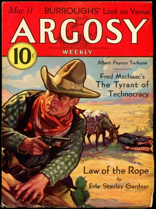 Item #26326 ARGOSY. Edgar Rice Burroughs, 1933 ARGOSY. March 11, No. 6 Volume 236