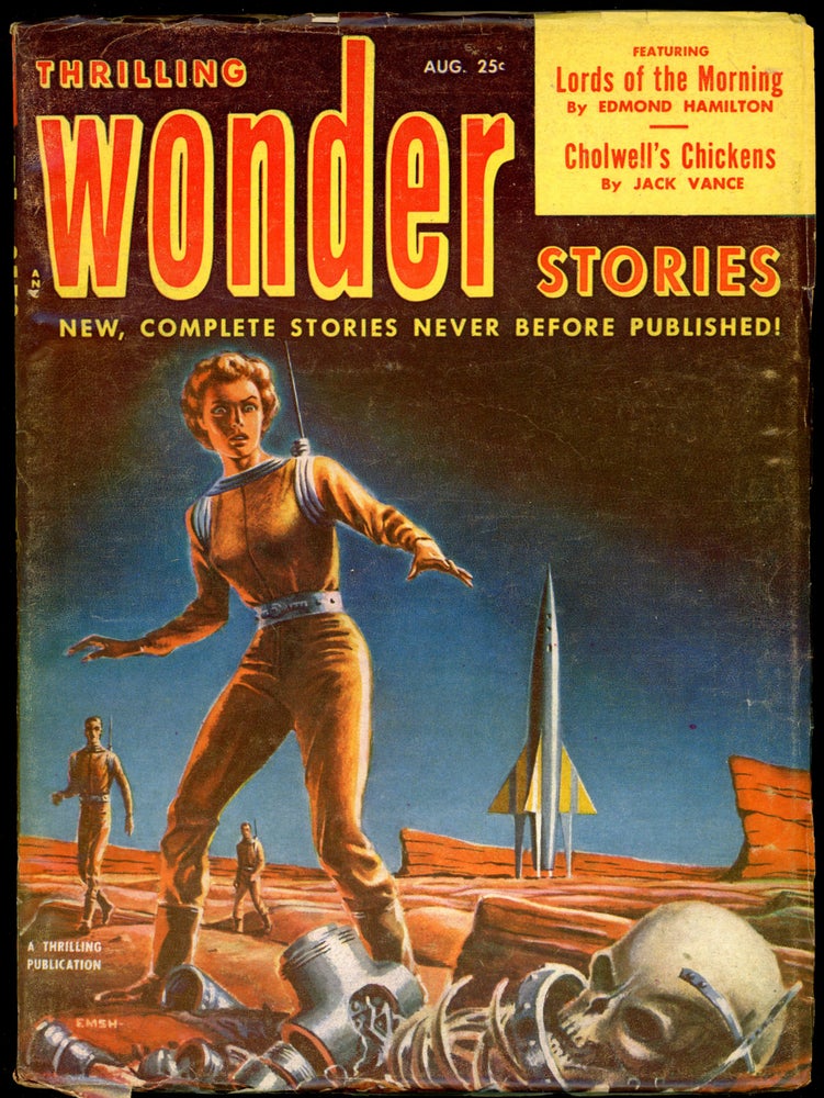 Item #26347 THRILLING WONDER STORIES. JACK VANCE, 1952. . Samuel Mines THRILLING WONDER STORIES. August, No. 3 Volume 40.