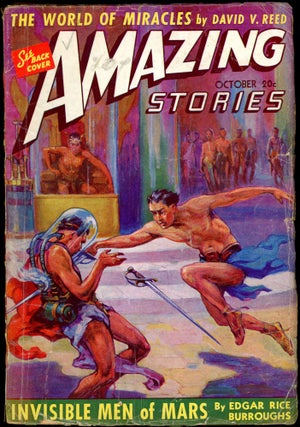 Item #26362 AMAZING STORIES. Edgar Rice Burroughs, 1941. . AMAZING STORIES. October, B G. Davis,...