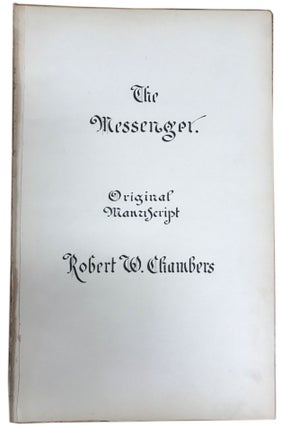 Item #27107 THE MESSENGER [Novelette]. Original handwritten manuscript, corrected throughout in...