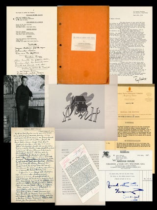 Item #27116 AN ARKHAM HOUSE ARCHIVE: An important archive of material from the from the files of...