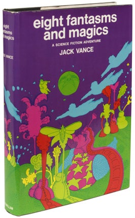 Item #27155 EIGHT FANTASMS AND MAGICS: A SCIENCE FICTION ADVENTURE. John Holbrook Vance, "Jack...